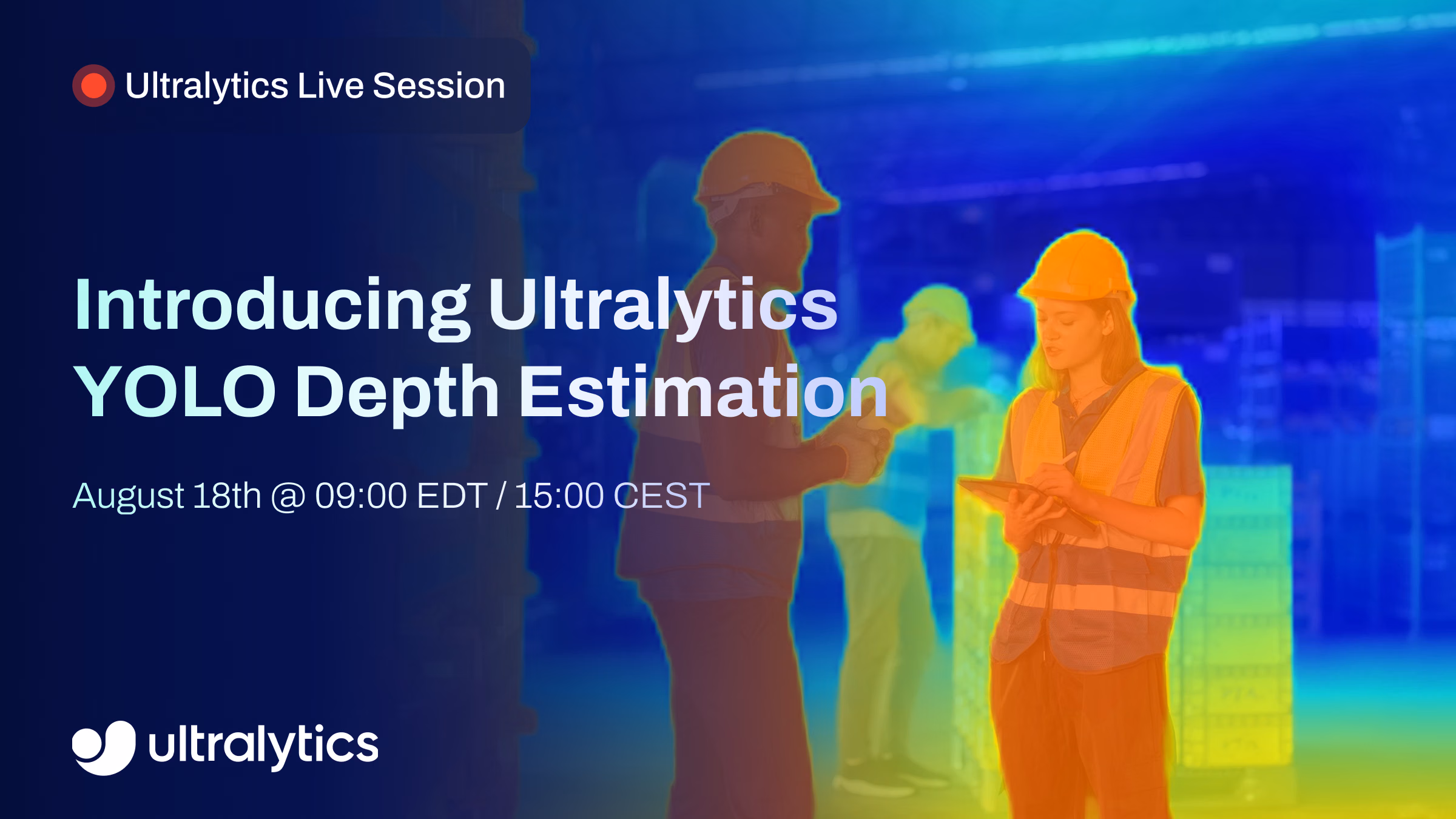 Ultralytics Live-Session: Wir stellen Ultralytics YOLO Depth Estimation vor