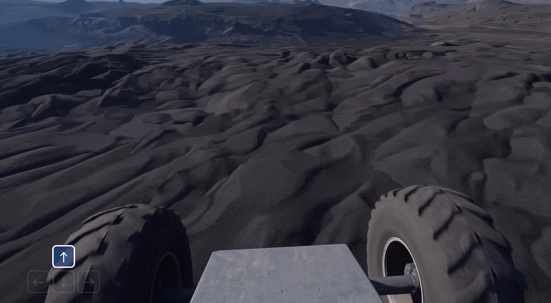 Genie 3 simulating control of a robotic rover