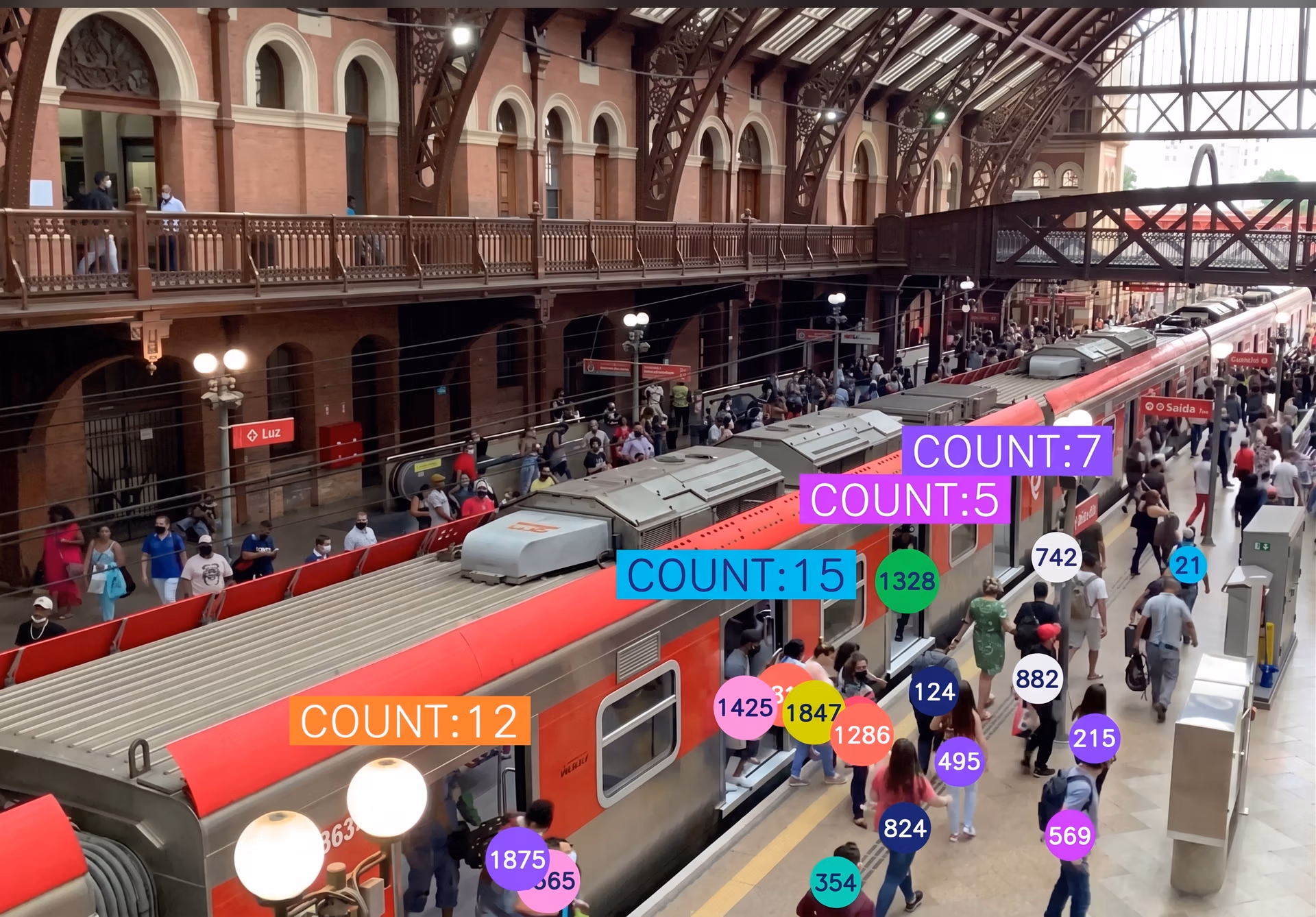 Crowd monitoring using region-based counting