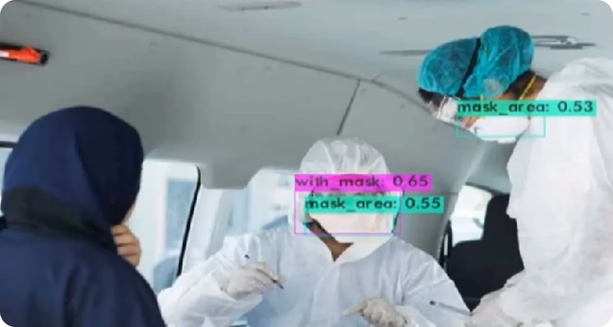 개인 보호 장비(PPE) 준수를 위해 마스크 착용 여부를 감지하는 컴퓨터 비전
