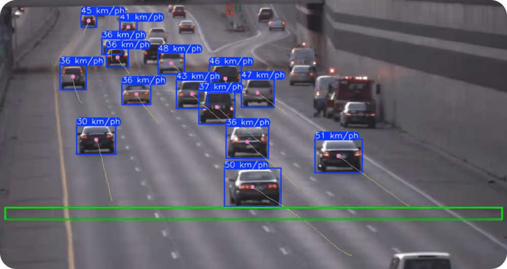 Tracking vehicles using YOLO