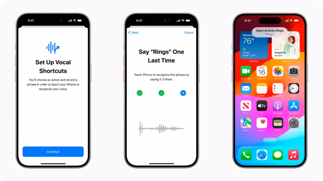 Vocal Shortcuts sử dụng AI để nhận dạng giọng nói nâng cao
