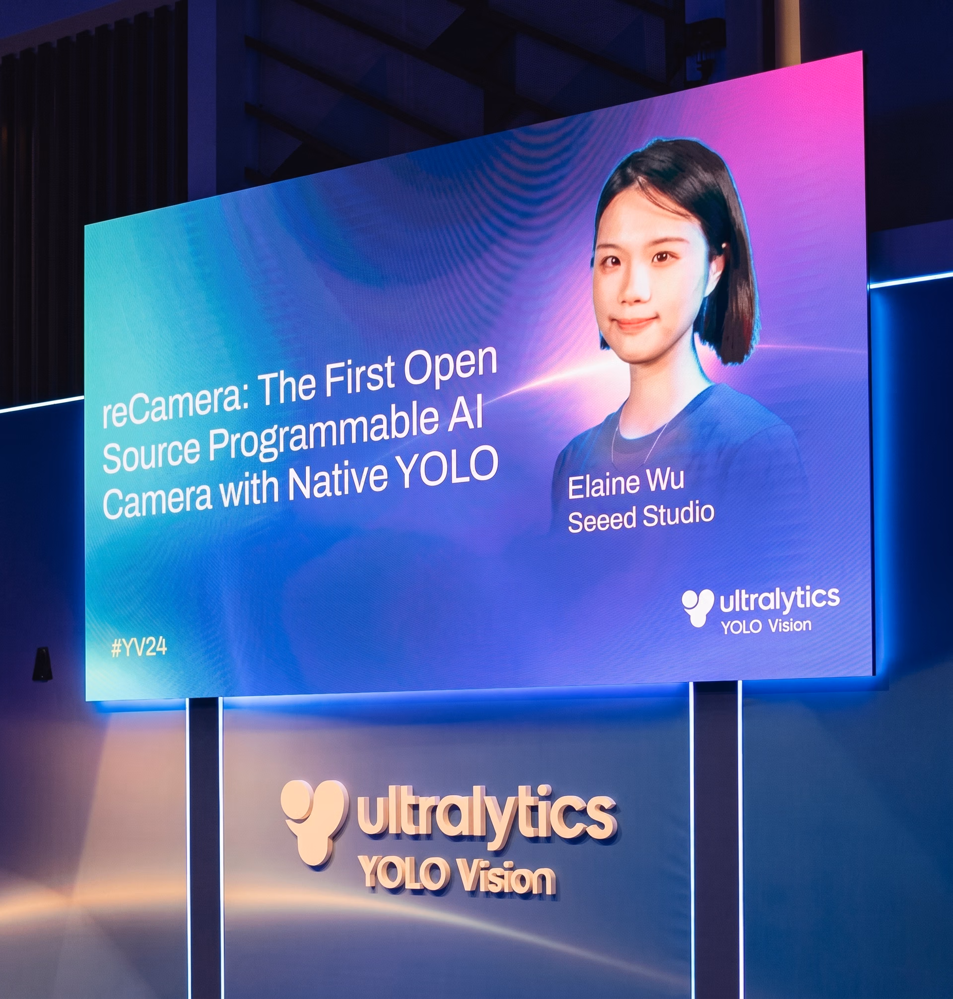 Elaine Wu took the stage at YV24 remotely