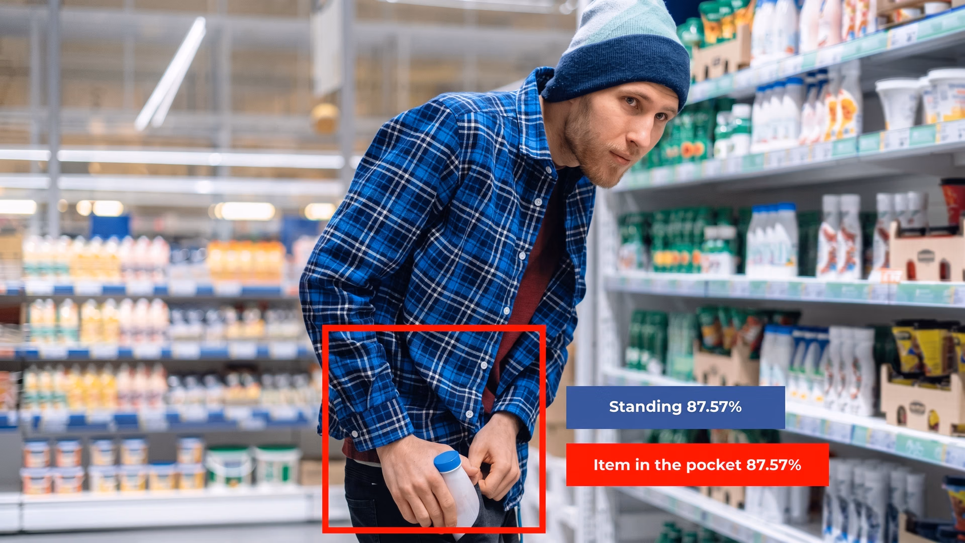 Using computer vision to detect theft