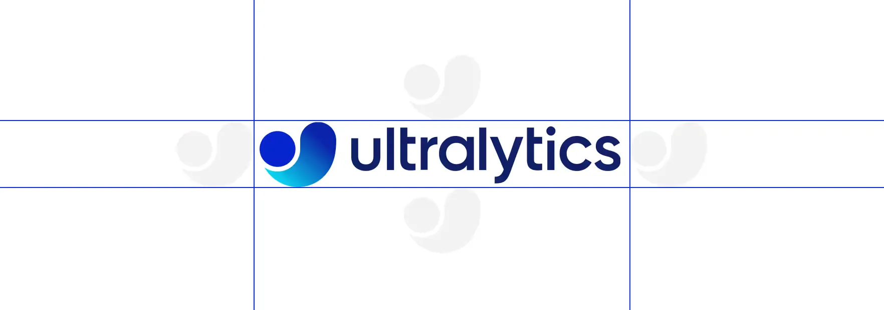 Abstände und Größe des Ultralytics Logos