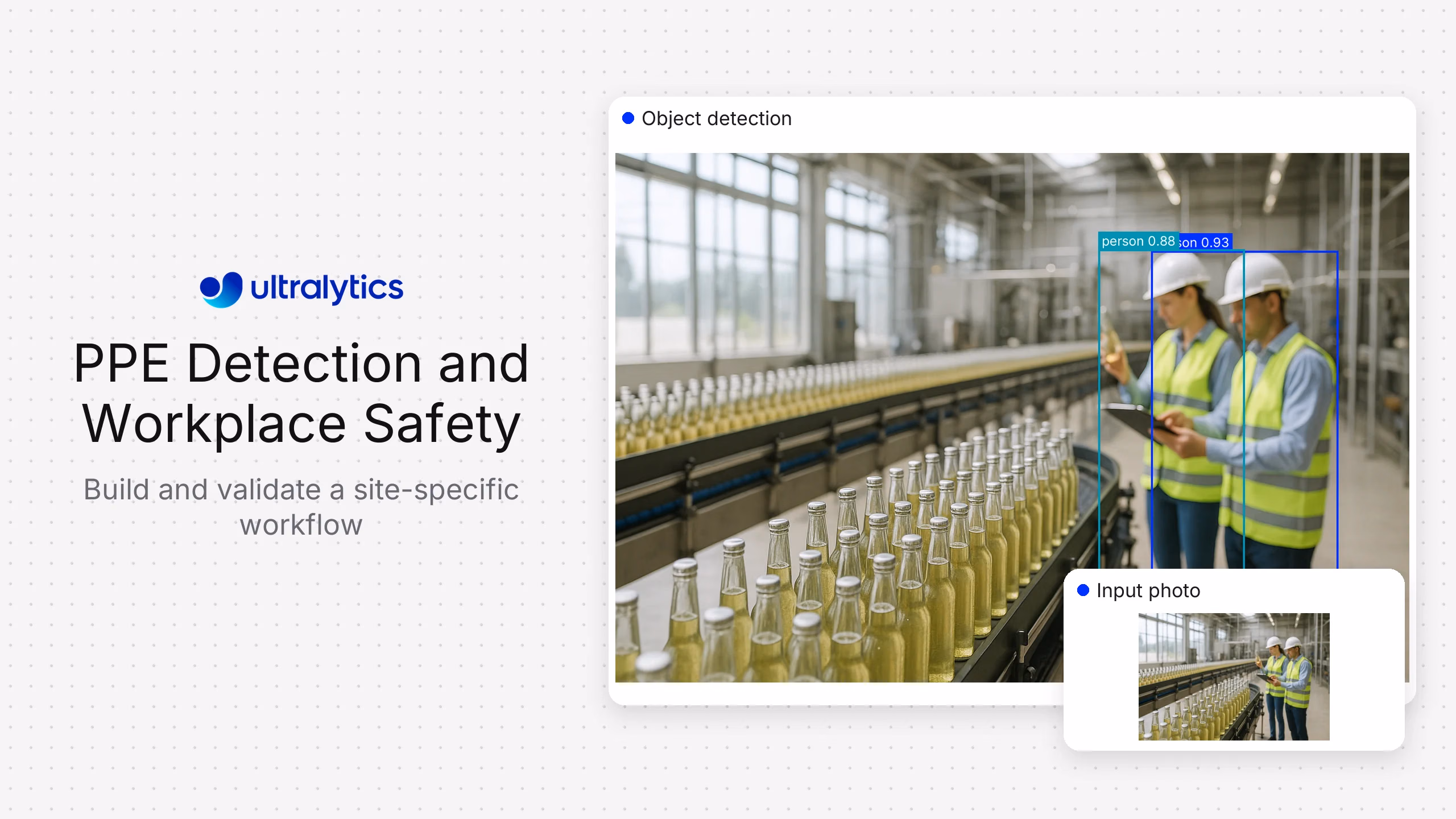 Detección de PPE y seguridad laboral con Ultralytics