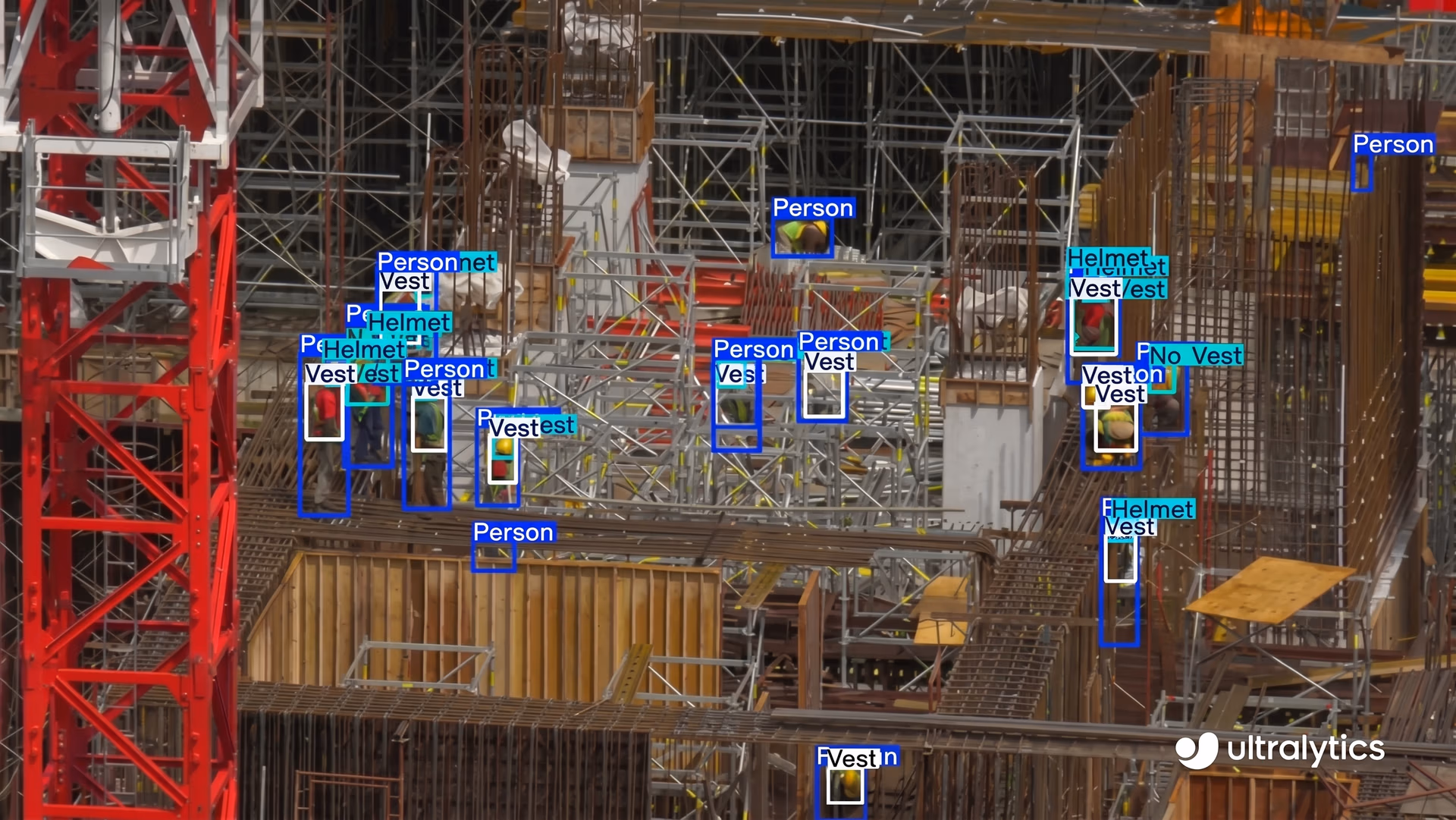 Identifying workers with Ultralytics YOLO11 to ensure PPE compliance on construction sites