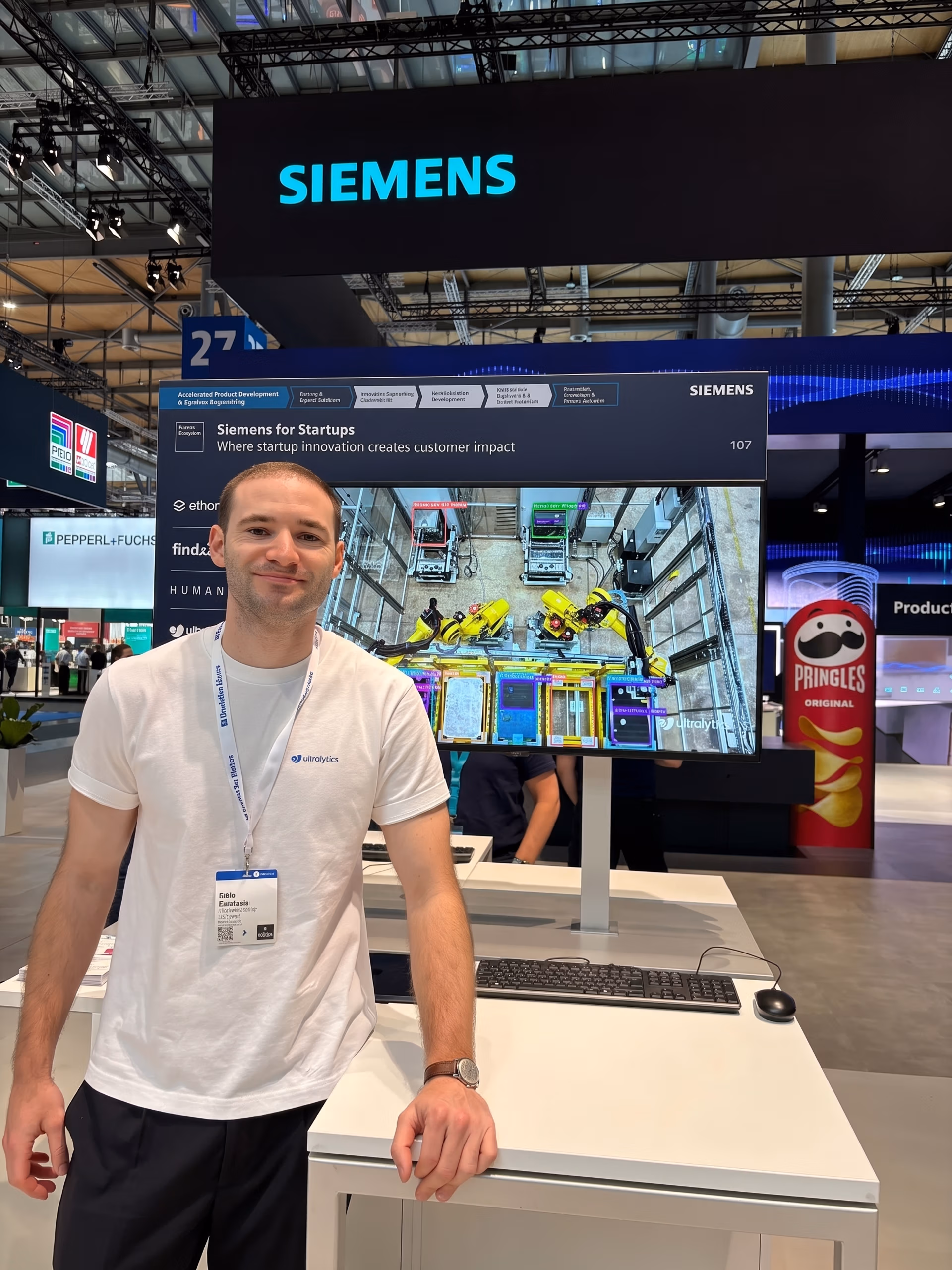 Pablo Karnbaum, notre directeur commercial, à Hannover Messe 2026 en Allemagne