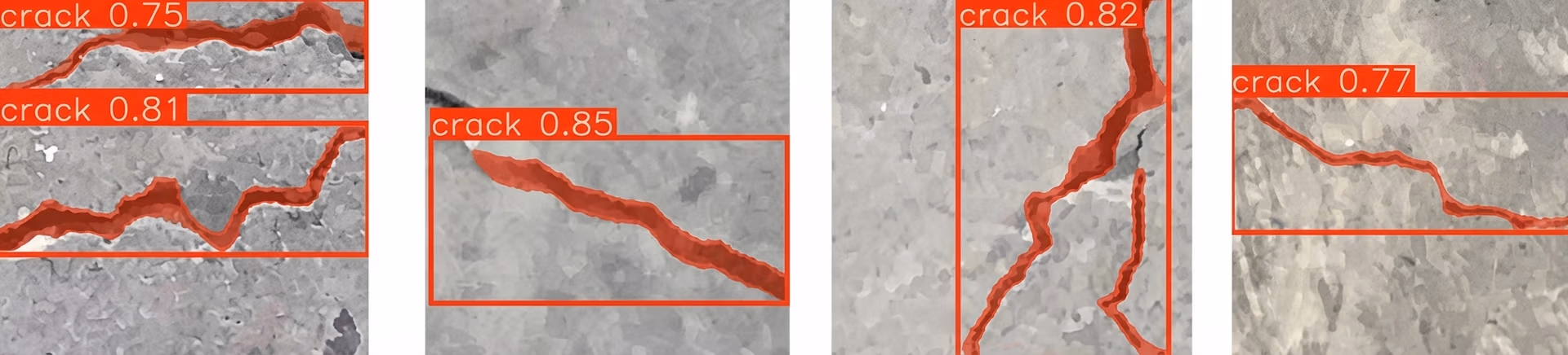 Erkennung von Rissen mit Ultralytics YOLO11