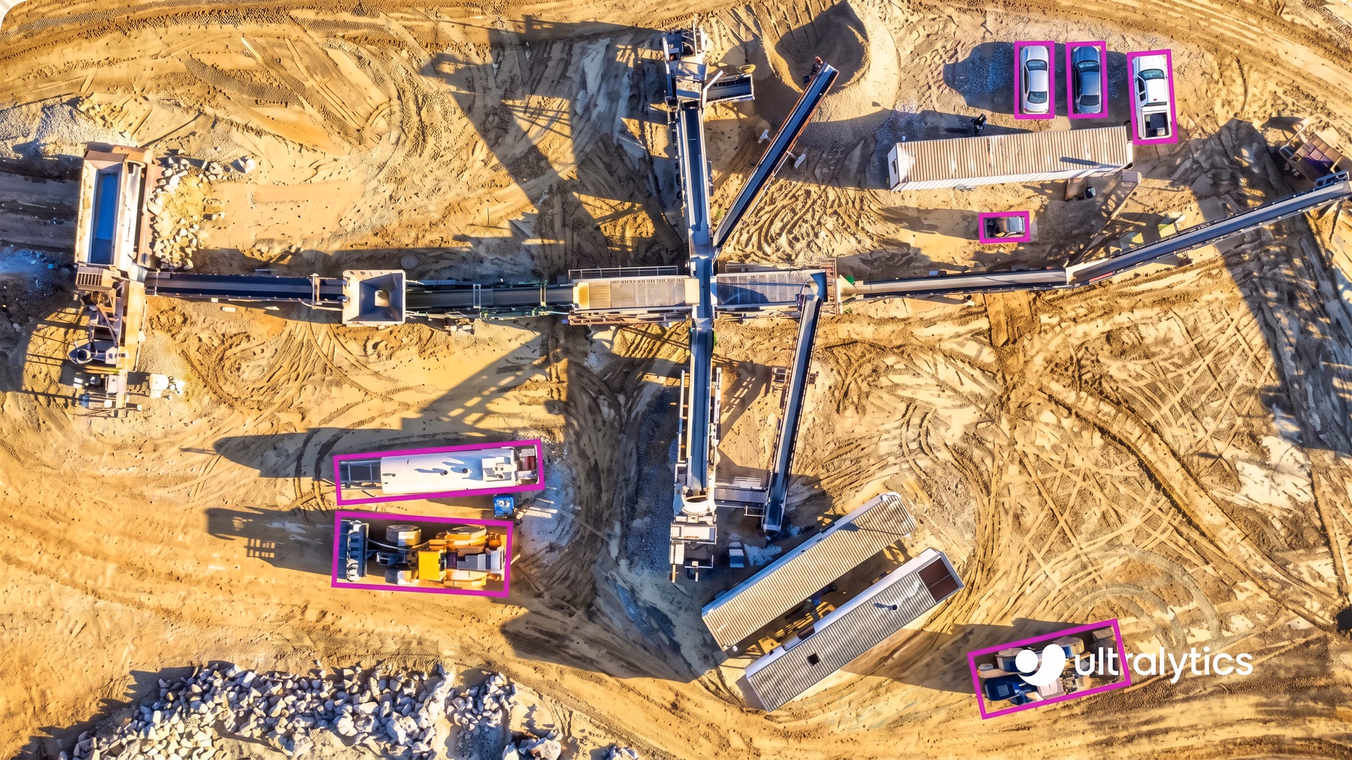 Analyzing drone images from a construction site