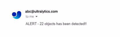 Security alert email notification example