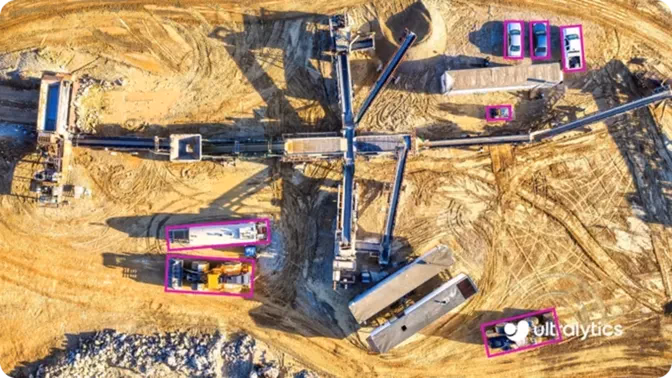 Bir şantiyeden drone görüntülerini analiz etme