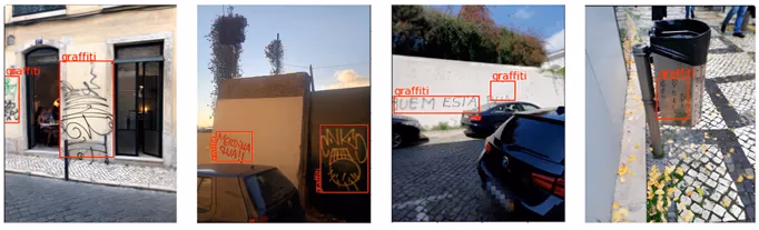 Détection de graffitis par IA à Lisbonne, au Portugal