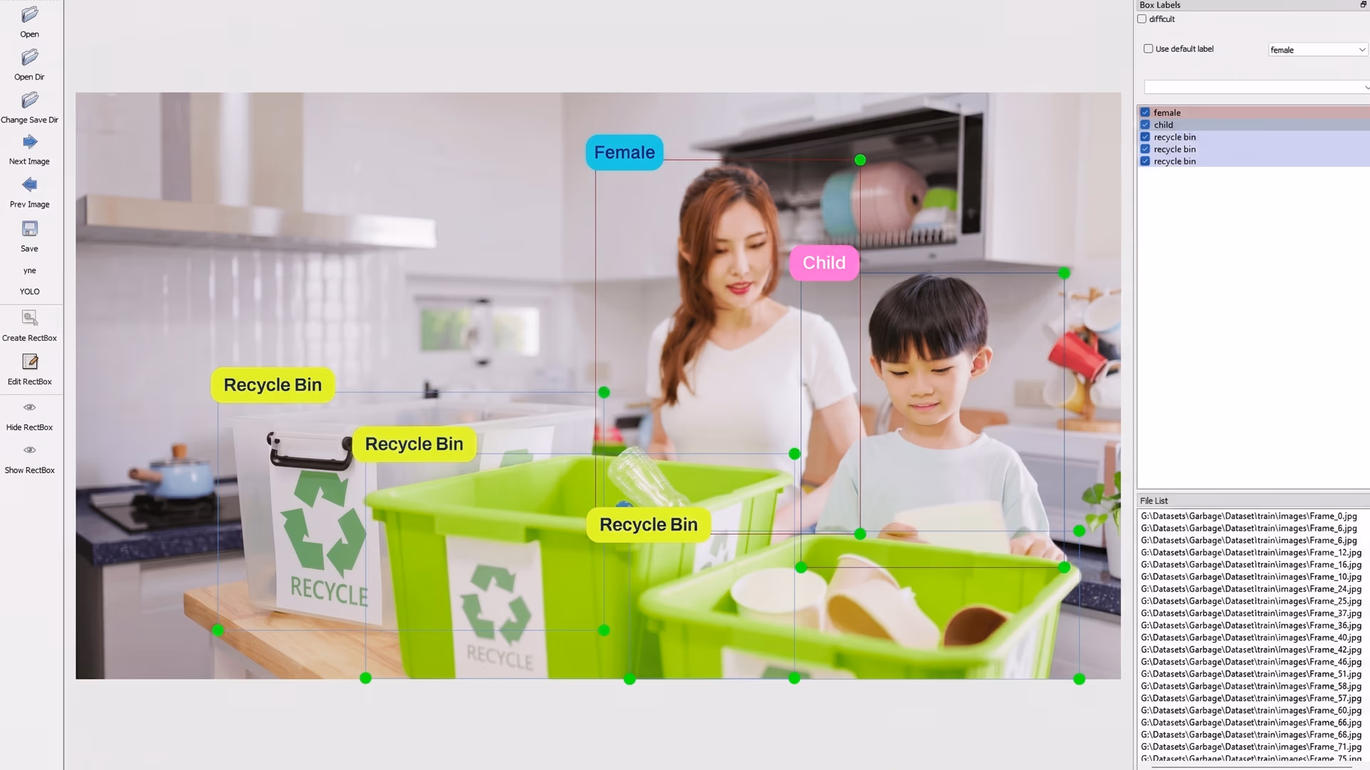 Using LabelImg for image annotation