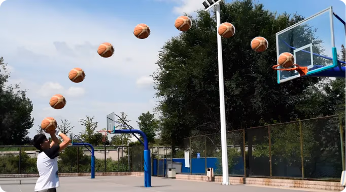 Traiettoria di un tiro a basket