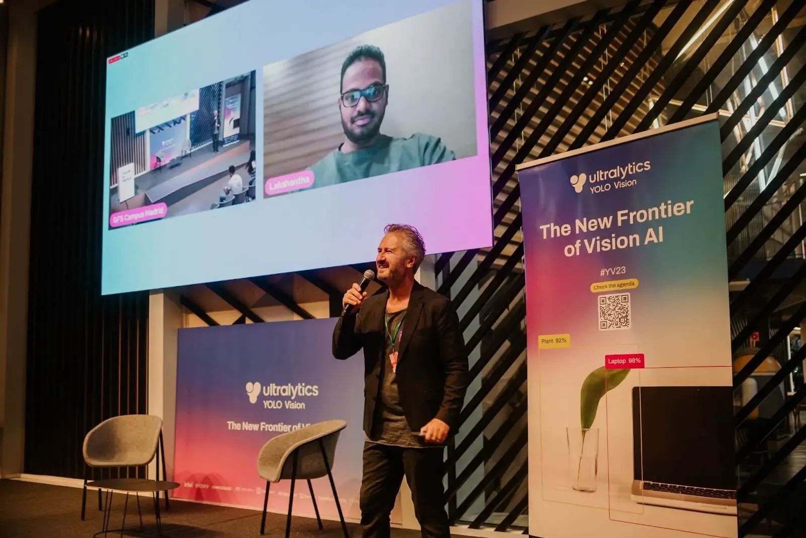Animateur de l'événement YV23 Oisin Lunny