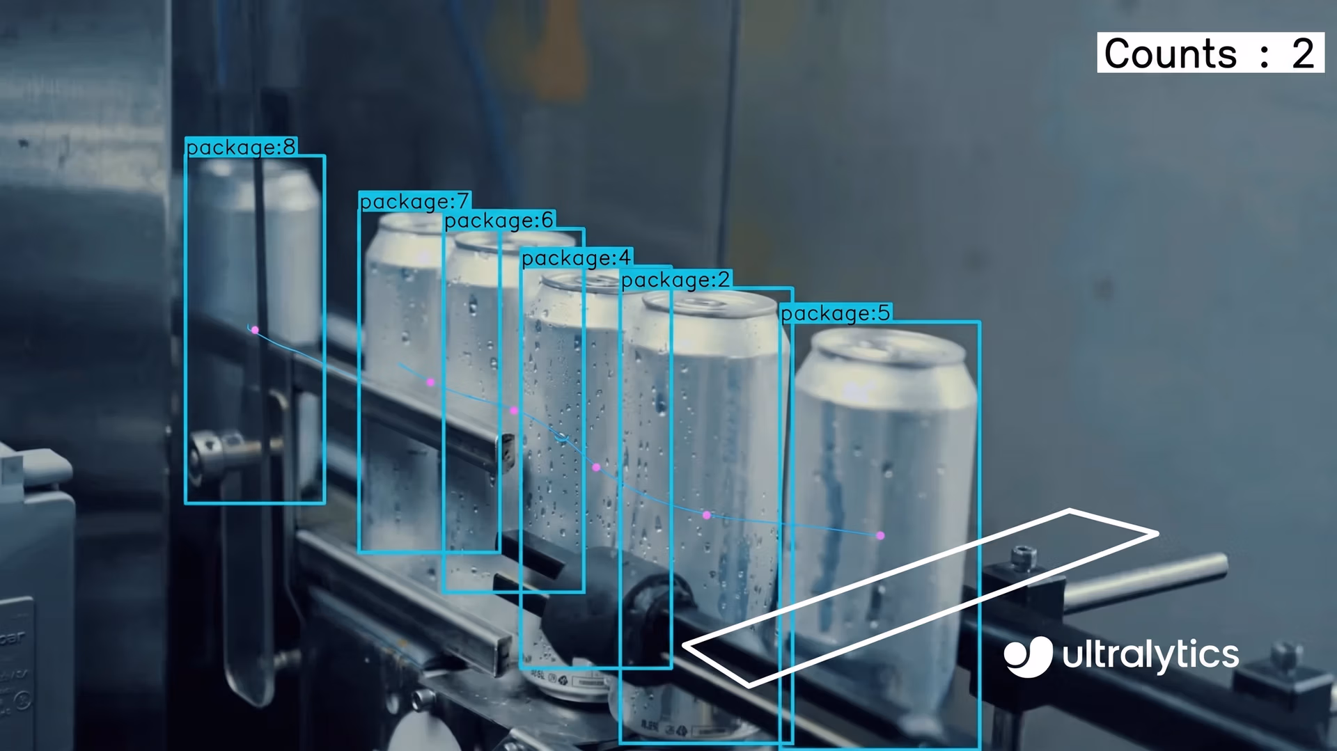 Using Ultralytics YOLO11 to detect and count cans being manufactured