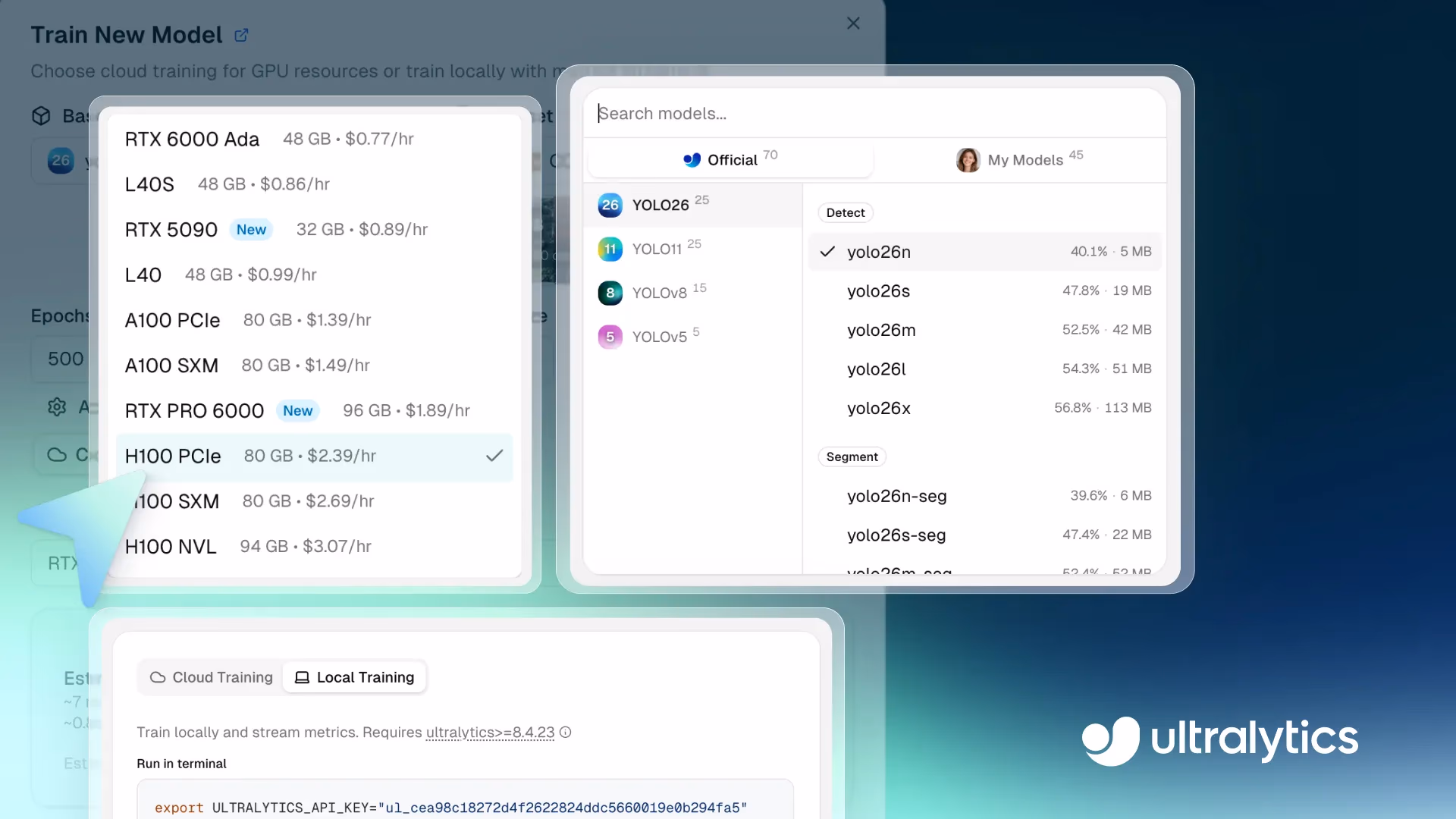 Training YOLO models faster with Ultralytics Platform
