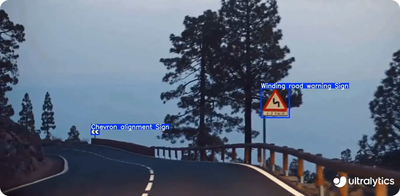 Utilizzo di YOLO11 per il rilevamento di oggetti nelle auto a guida autonoma