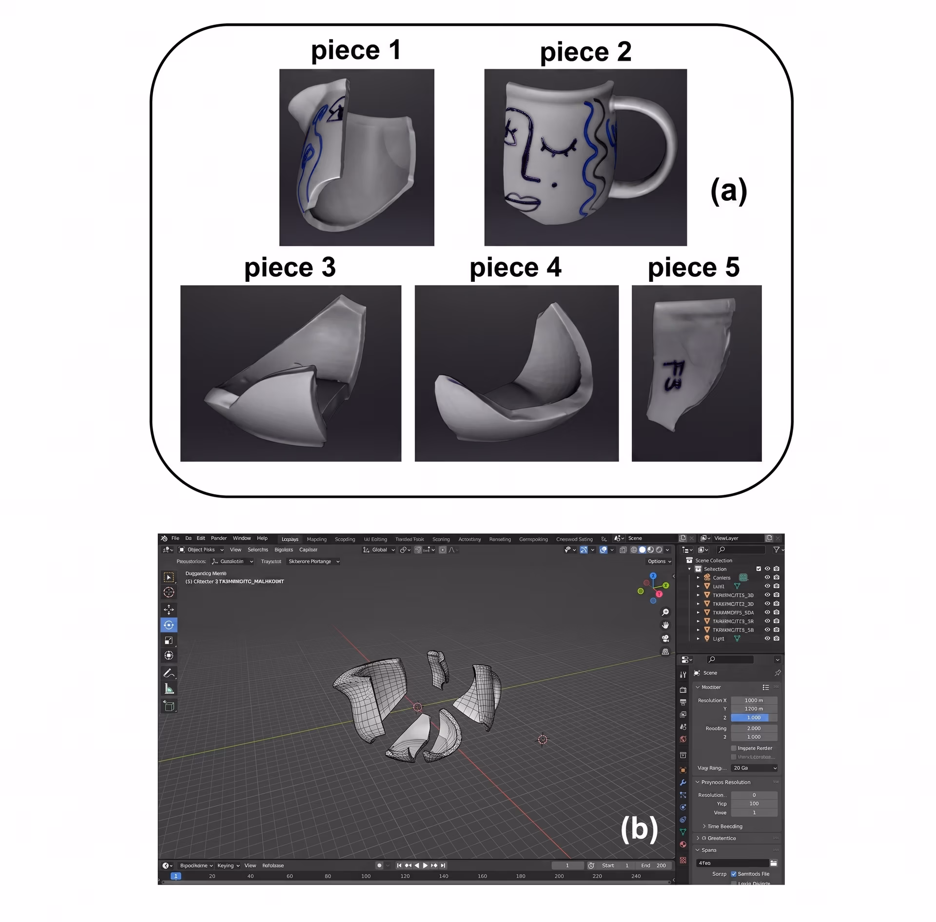 Reconstrucción en 3D de fragmentos de artefactos