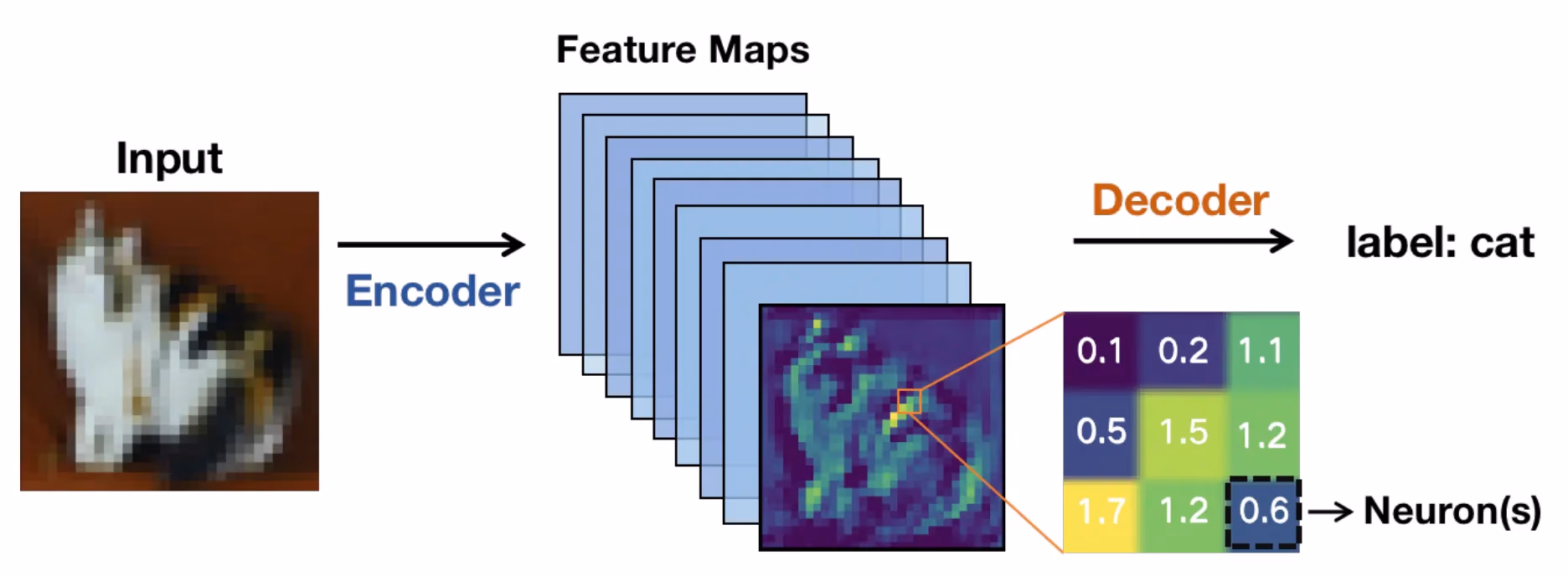 Mappe di caratteristiche che rappresentano pattern visivi in un'immagine