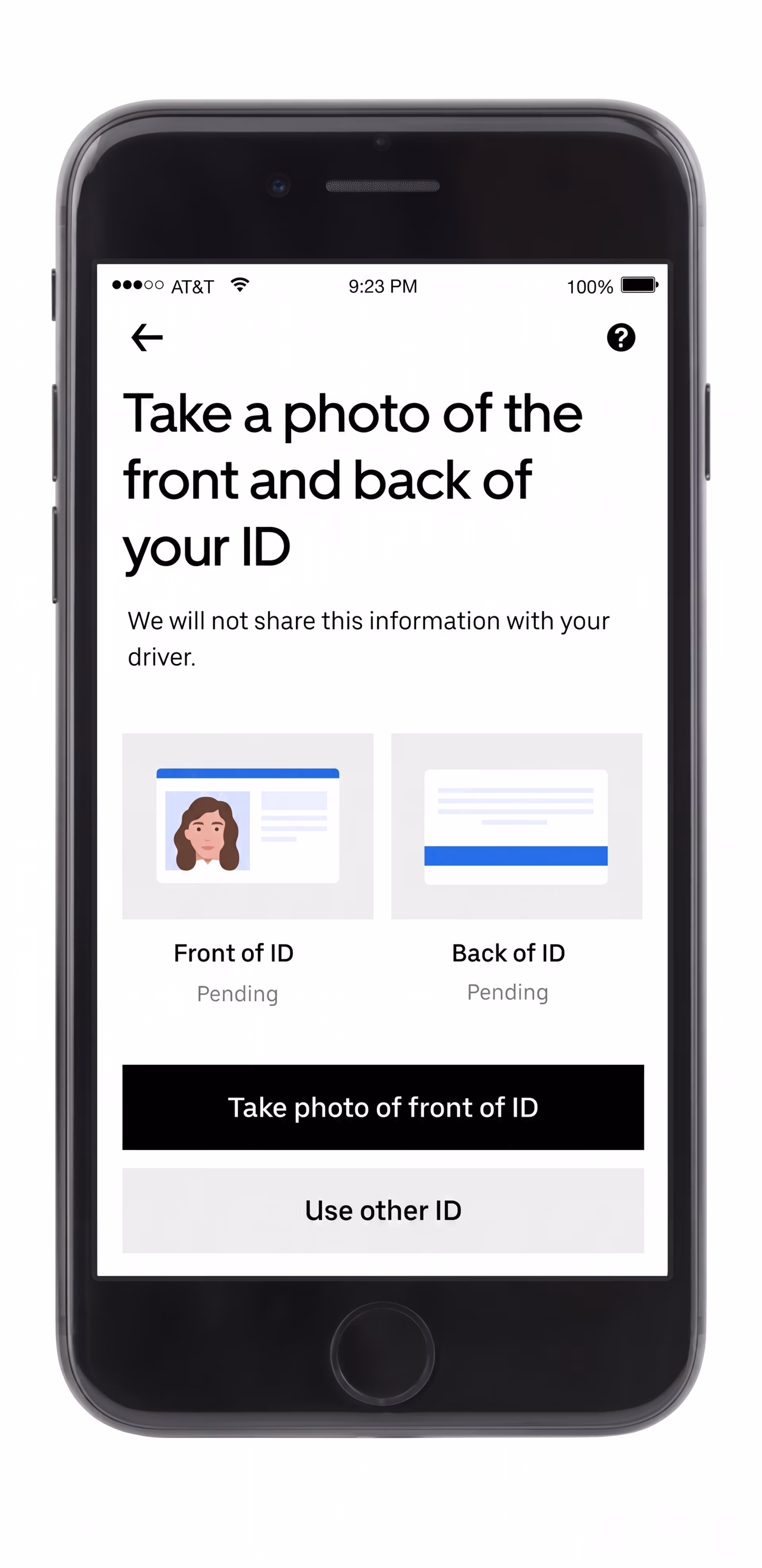 Uber's ID verification system