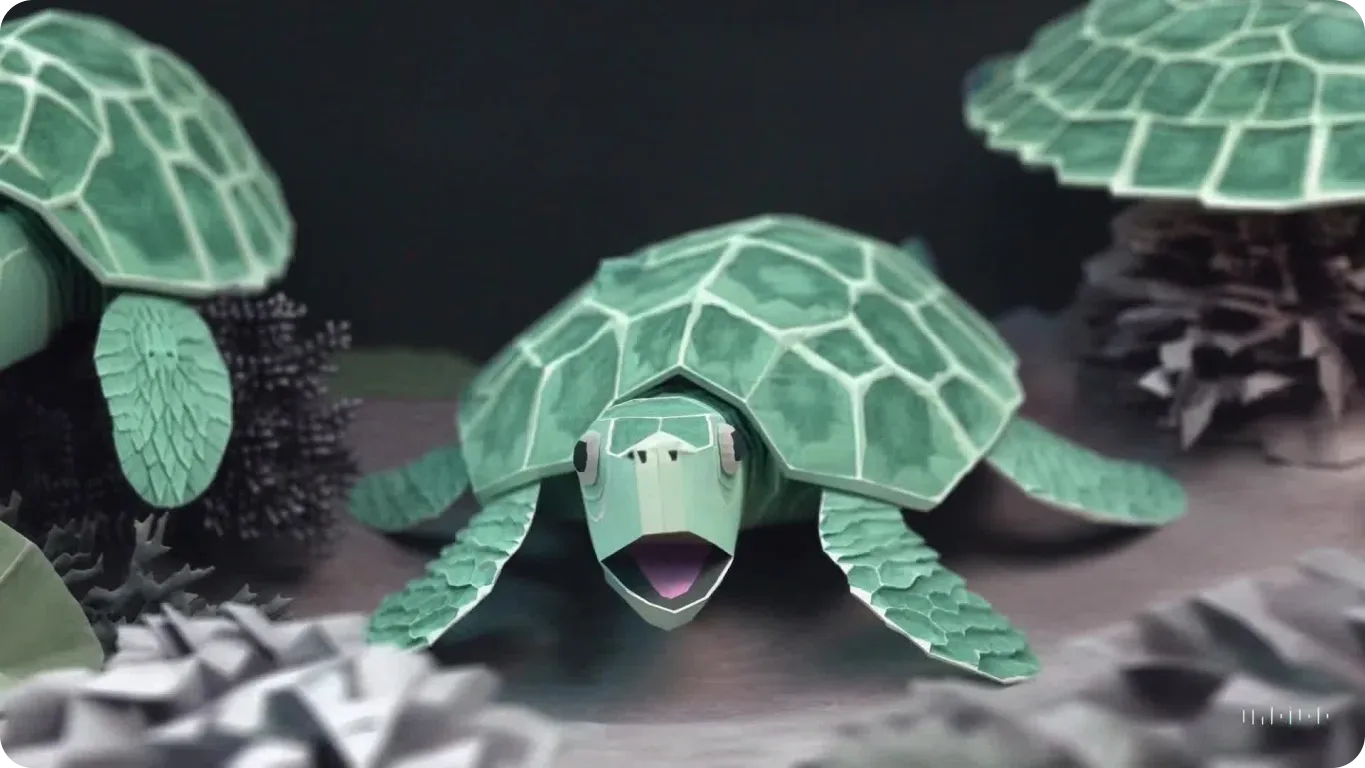 OpenAI Soraで生成された動画のフレーム
