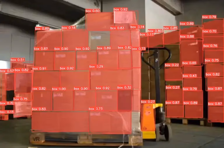 Logistica della catena di distribuzione con Ultralytics YOLOv8