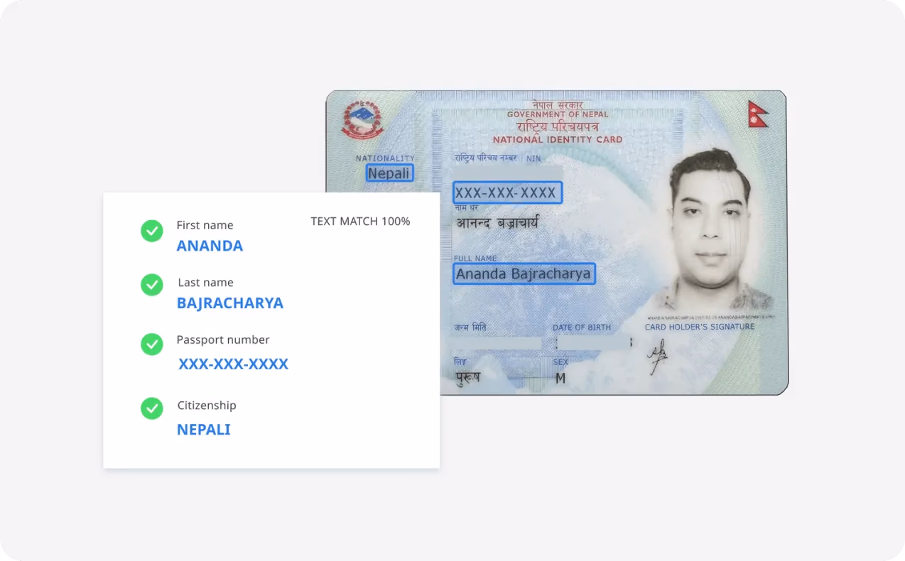 Utilisation de l'OCR basé sur la vision par ordinateur pour la vérification des passeports