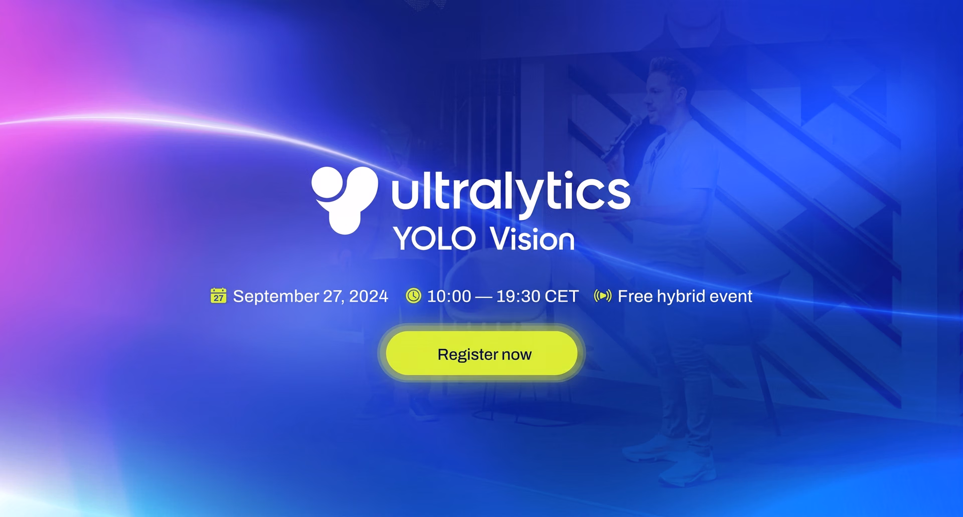 Evento di vision AI YOLO Vision 2024 a Madrid e online