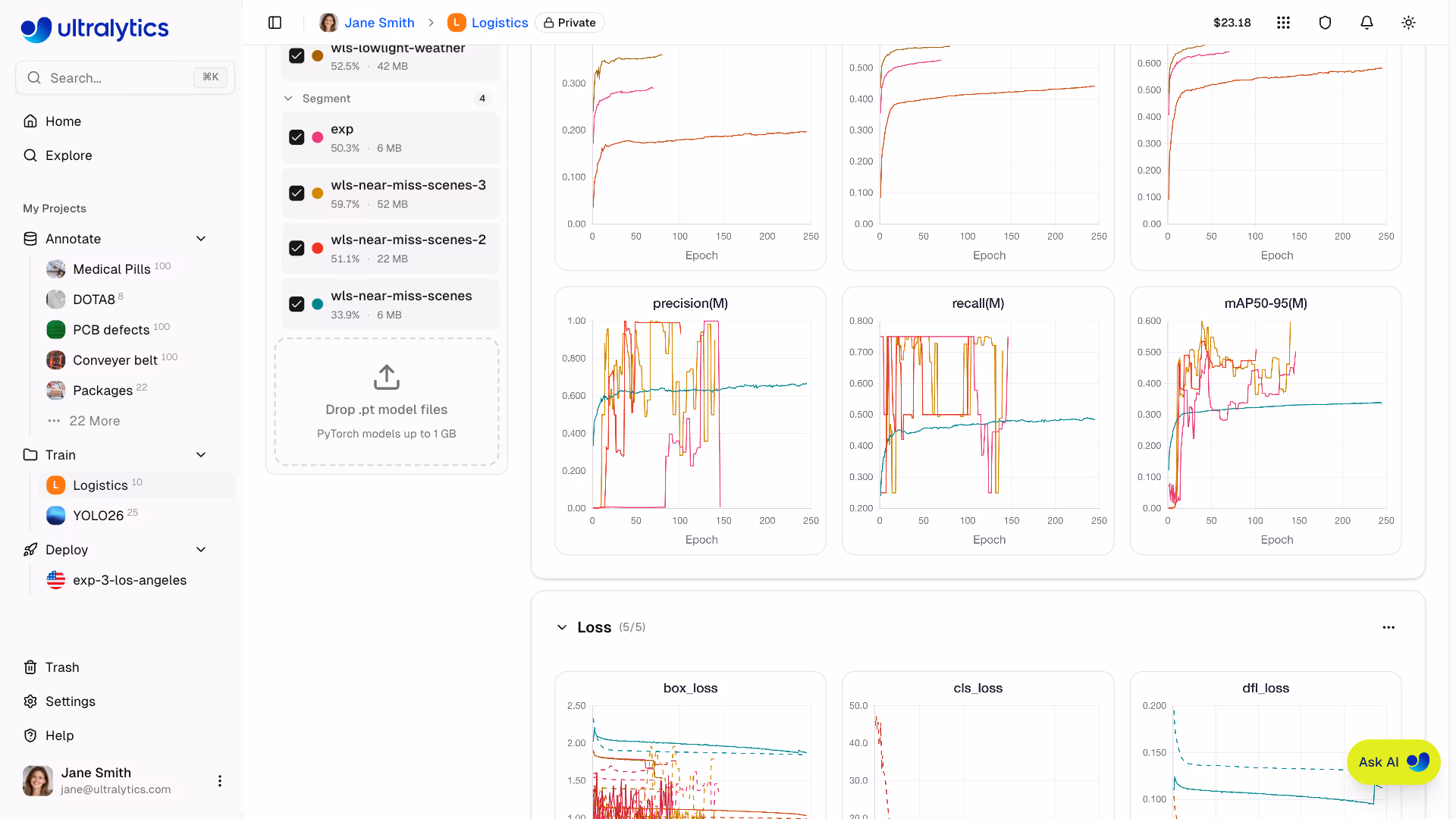 Ultralytics Platform Model Drag Drop Upload