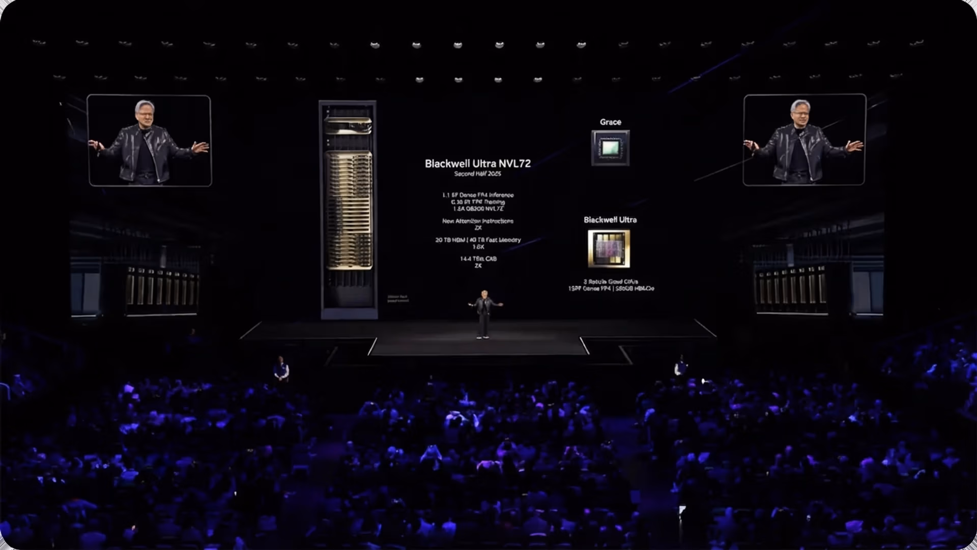 Blackwell Ultraを紹介するNVIDIA CEOのジェンスン・ファン