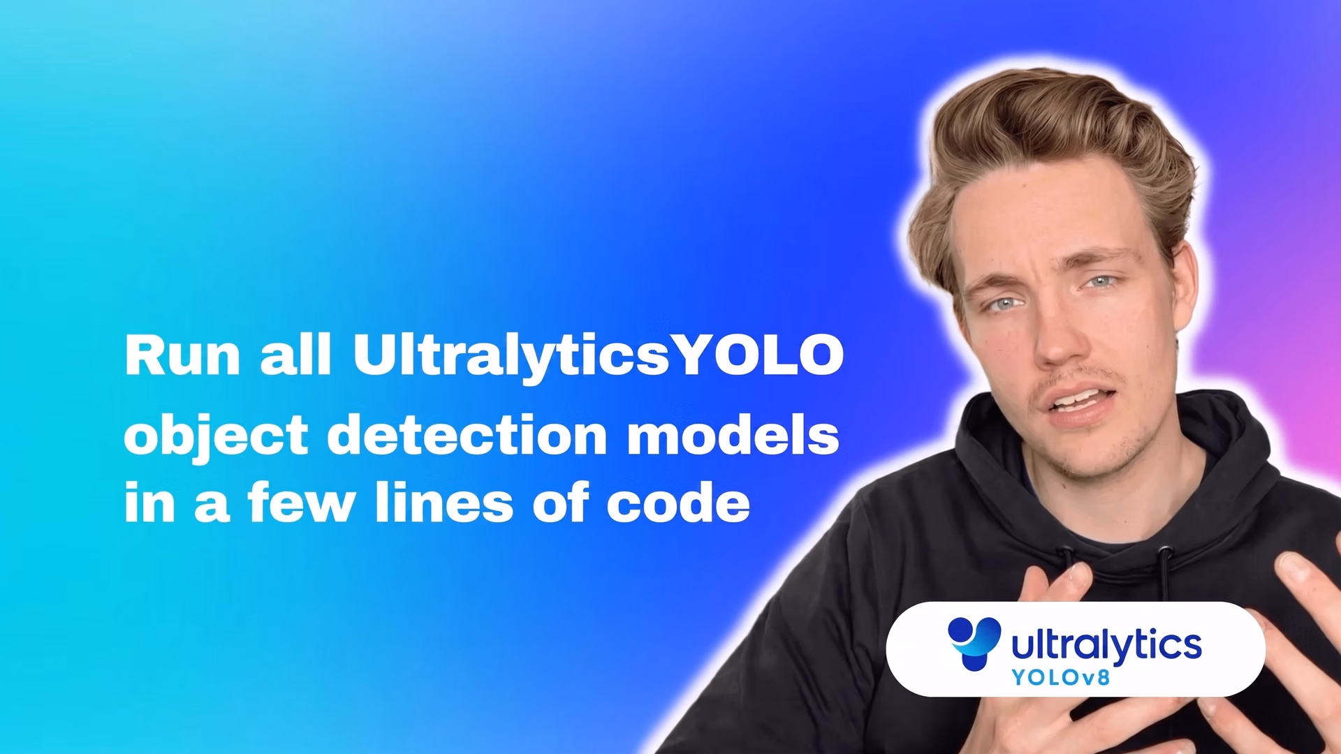 Executar modelos de deteção de objetos e segmentação Ultralytics em poucas linhas de código