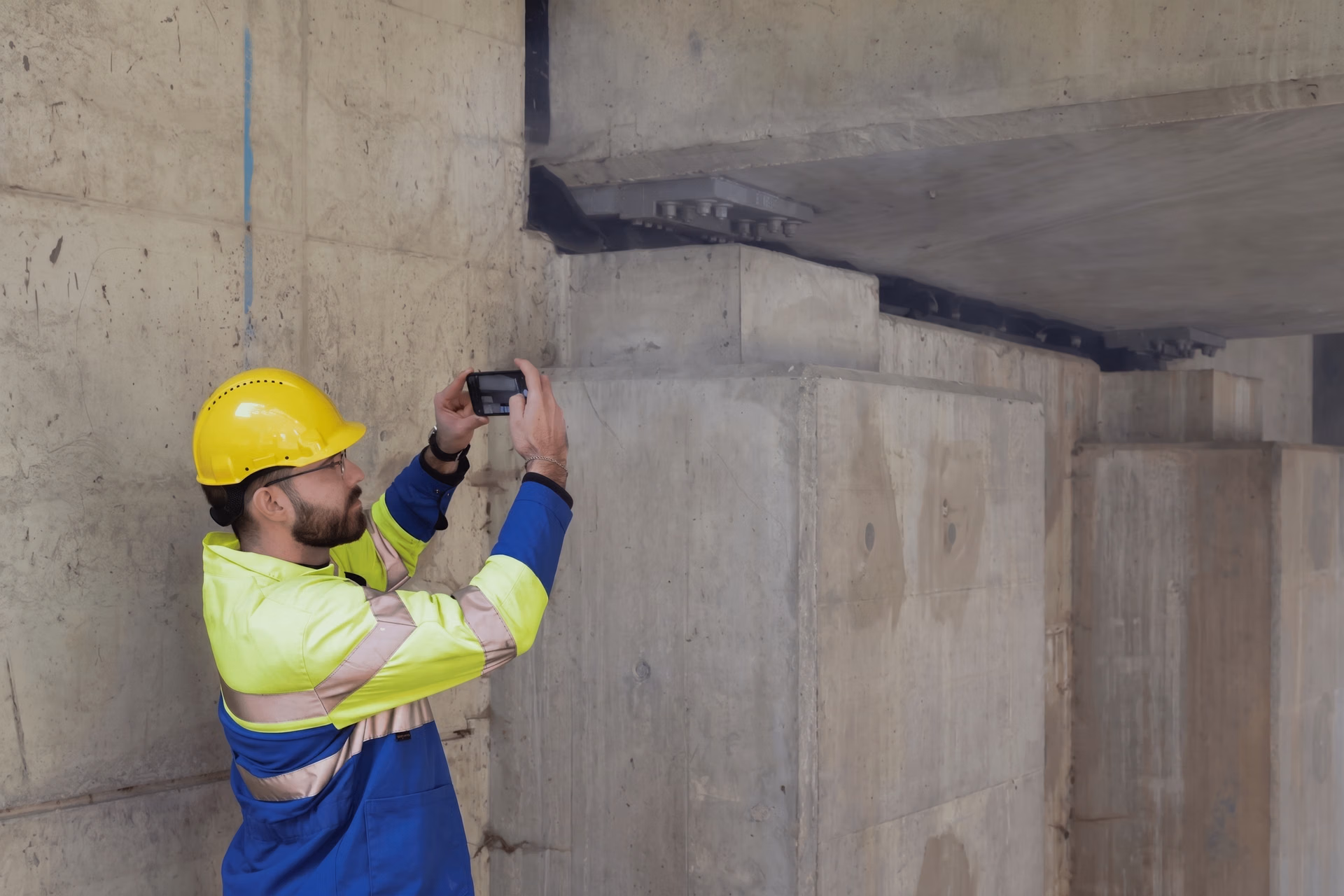 Using a mobile phone to take pictures for crack segmentation