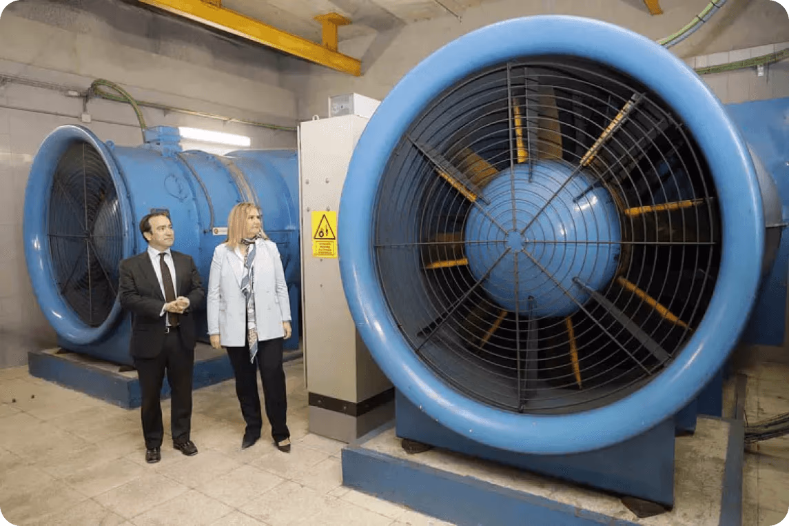 Sistema de ventilación basado en IA del Metro de Madrid