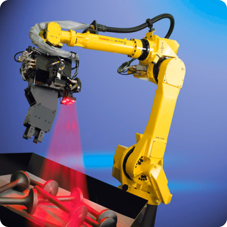 Un robot dotato di visione artificiale