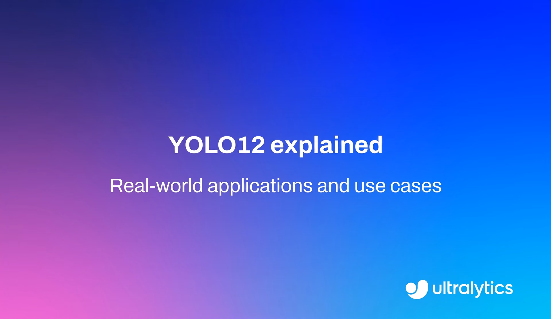 실제 애플리케이션에서의 YOLO12 객체 탐지