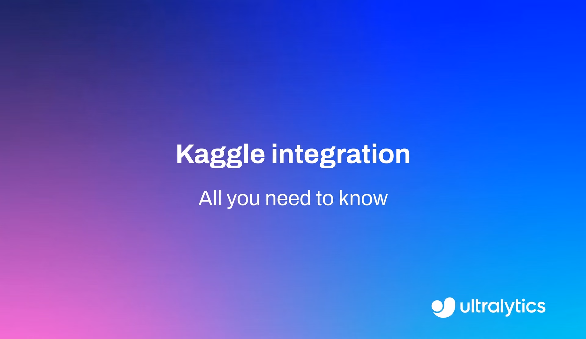 Kaggle統合を使用したUltralytics YOLOモデルのトレーニング