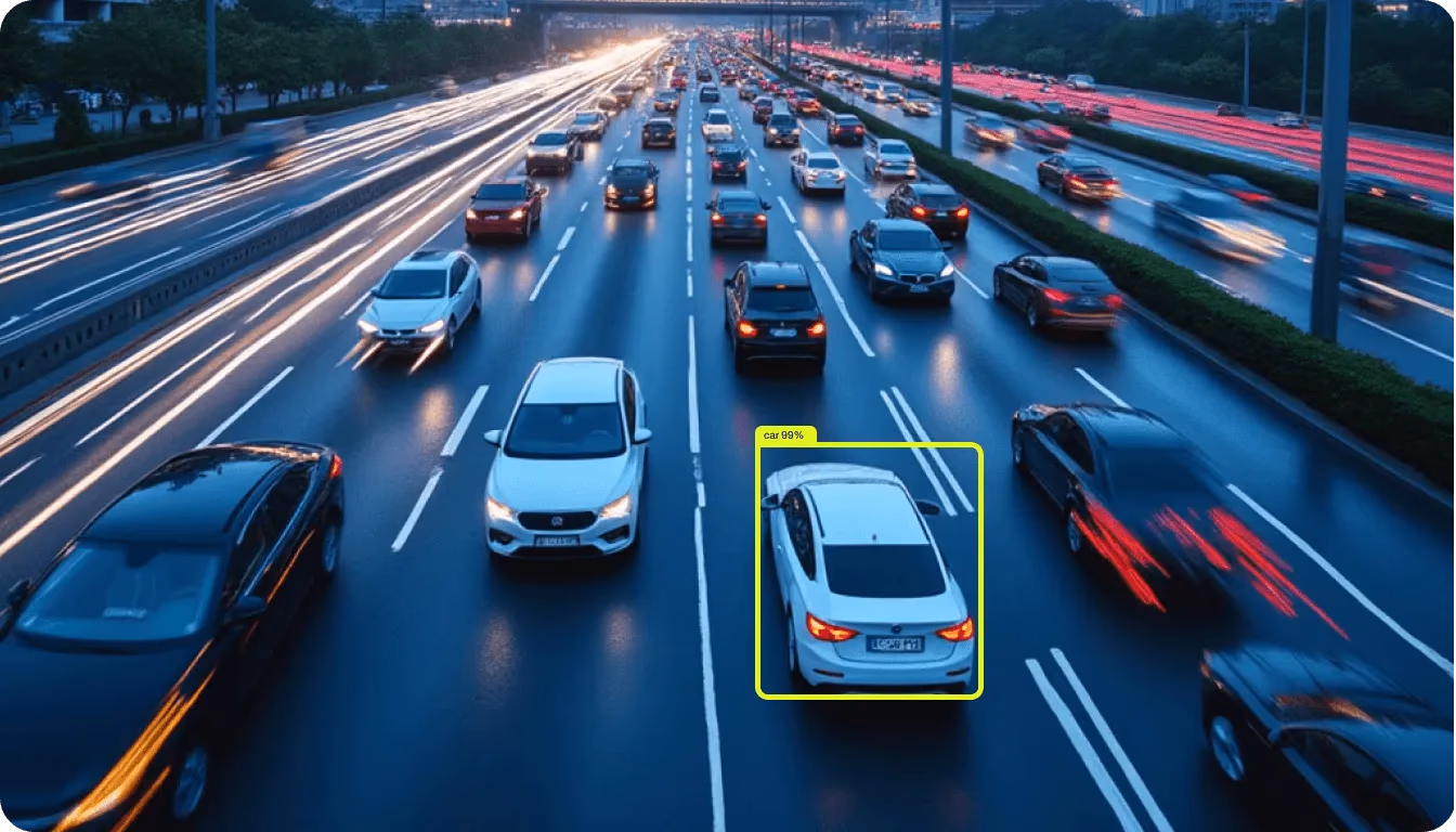 Ultralytics YOLO11 détectant des véhicules pour la gestion du trafic
