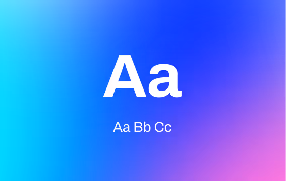 Nguyên tắc typography Ultralytics văn bản màu trắng trên nền gradient
