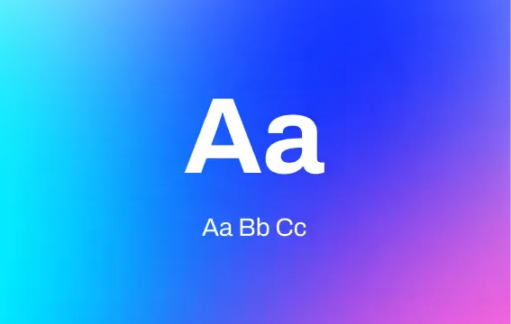 Ultralytics Typografie-Richtlinien weißer Text auf Verlaufshintergründen