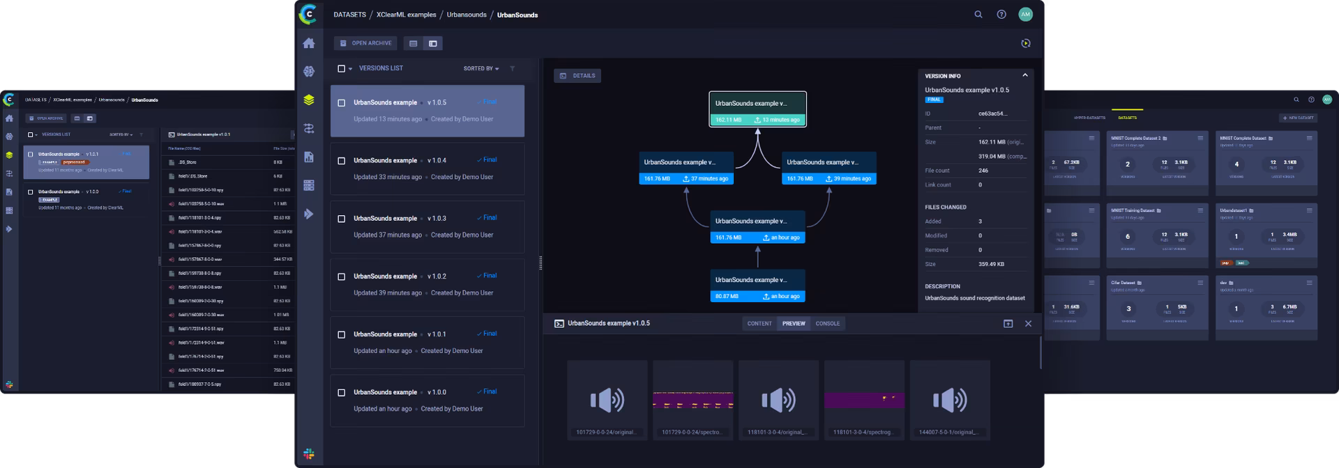 ClearML MLOps platform dashboard