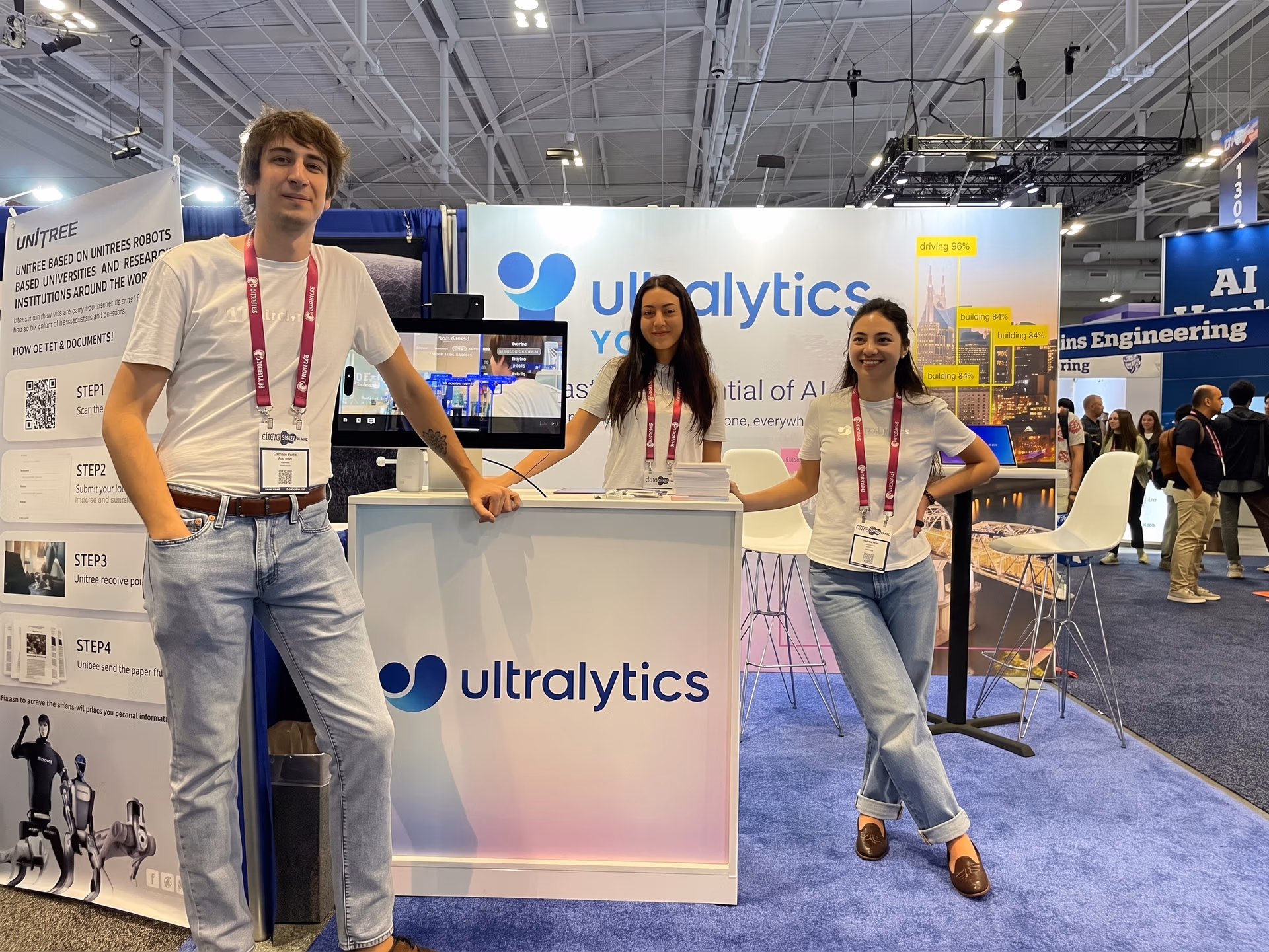 Das Ultralytics-Team an Stand 1512