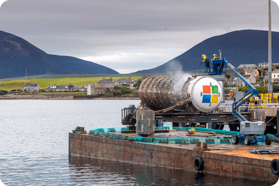 Le centre de données sous-marin de Microsoft
