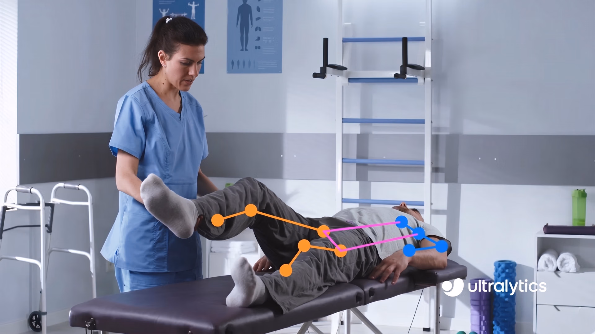 Monitoring physiotherapy with Ultralytics YOLO11 pose estimation