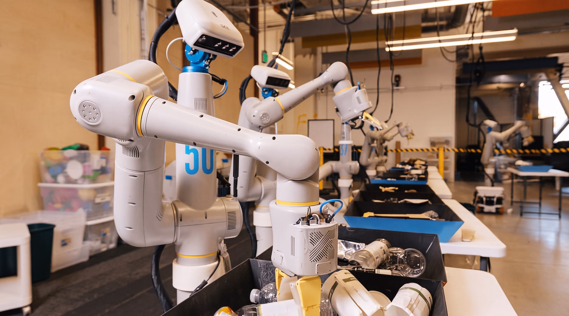 Collaborative robots in the waste management industry