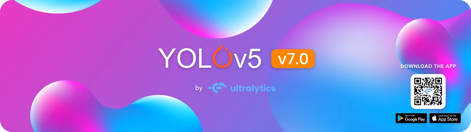 Banner de lanzamiento de la segmentación de instancias de Ultralytics YOLOv5 v7.0