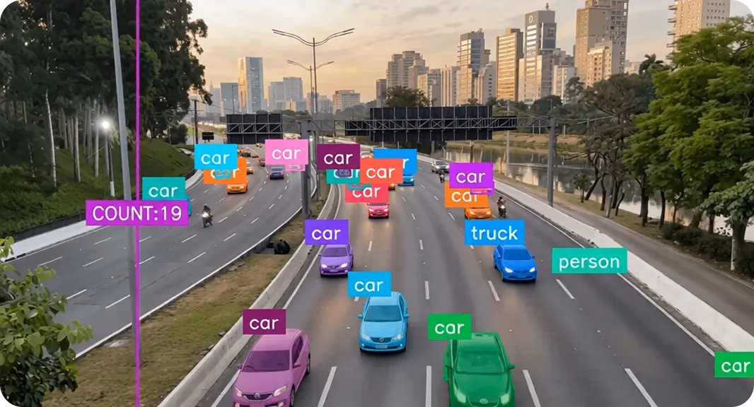 Detección y conteo de vehículos en una autopista usando YOLO