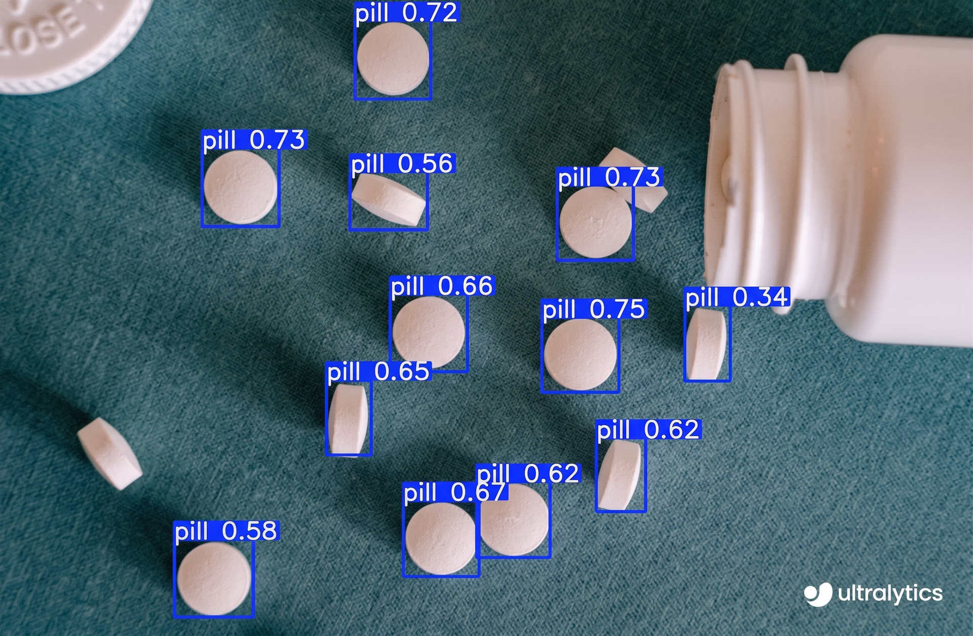 Pill detection using Ultralytics YOLO11
