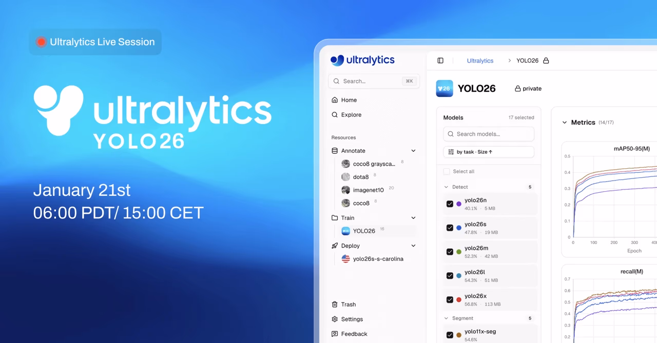 Ultralytics YOLO26が登場！